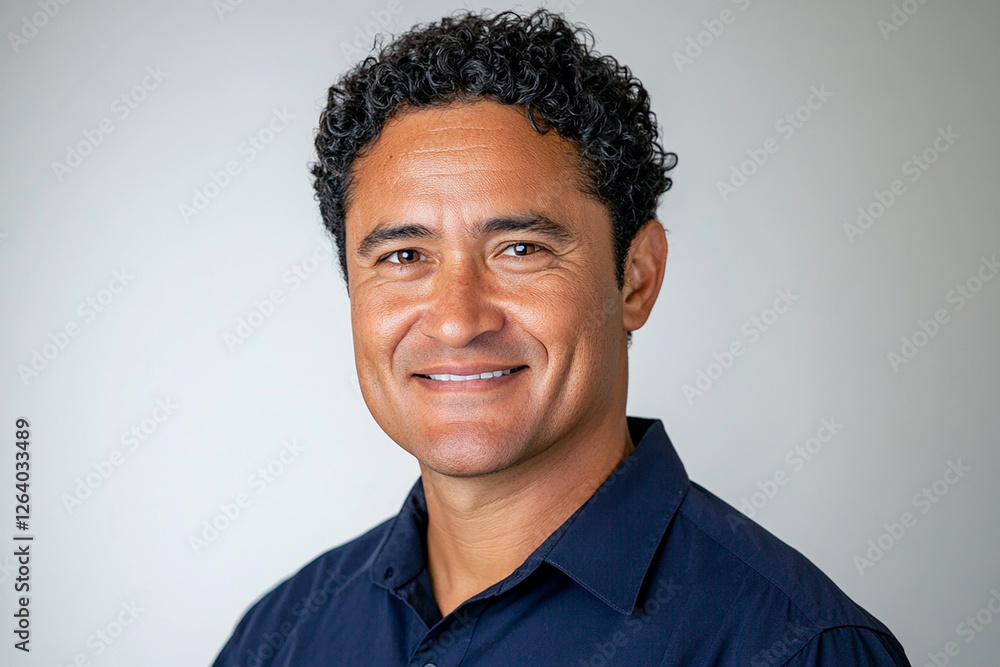 Obraz premium Man portrait on white background
