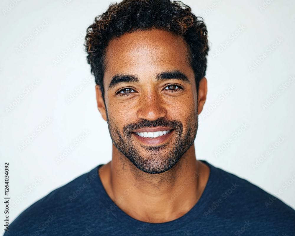 Man portrait on white background Man portrait on white background
