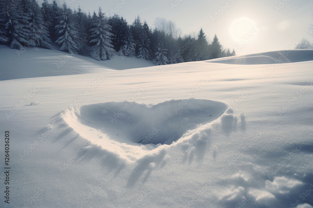 heart in the snow