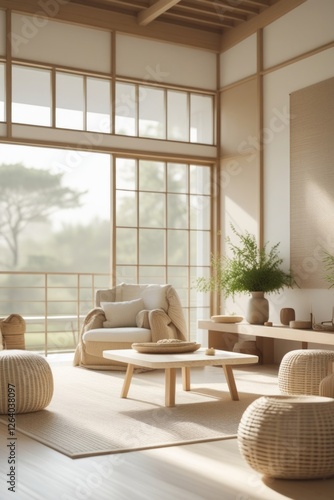 Serene Minimalist Living Room Design With Natural Light