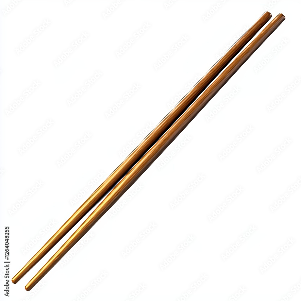 chopsticks, 3d style imitation, cartoon icon, white background chopsticks, 3d style imitation, cartoon icon, white background
