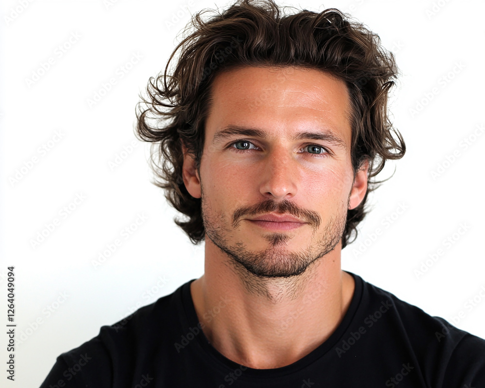 Man portrait on white background Man portrait on white background
