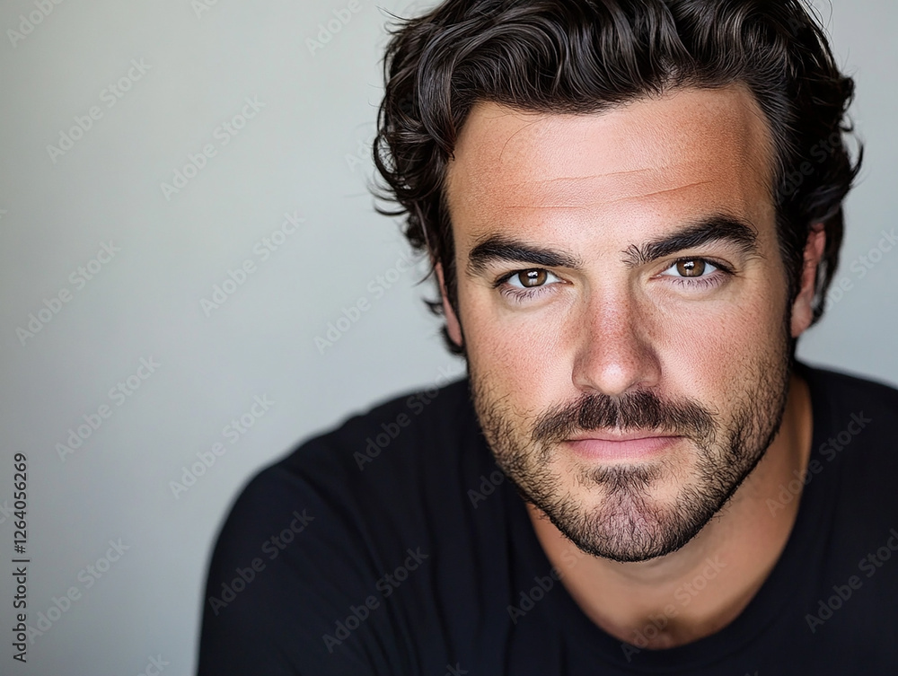 Man portrait on white background Man portrait on white background