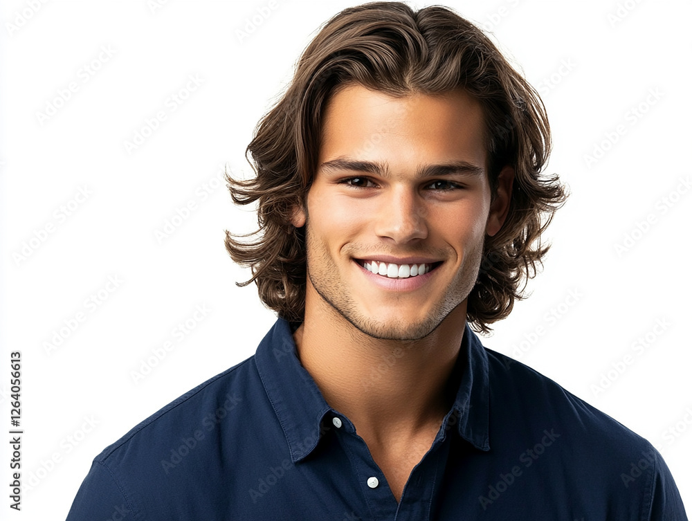 Man portrait on white background Man portrait on white background