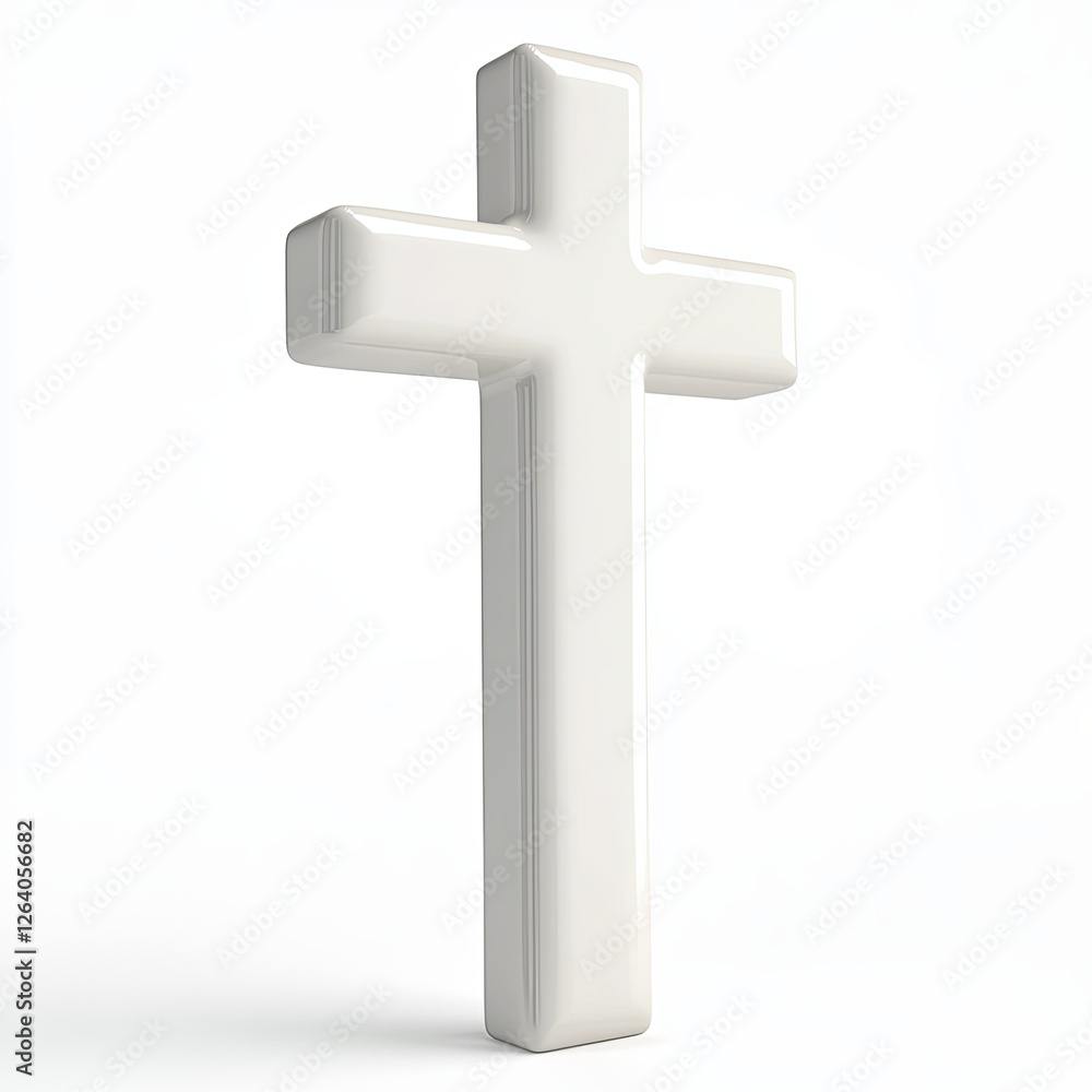 cross, 3d style imitation, cartoon icon, white background cross, 3d style imitation, cartoon icon, white background