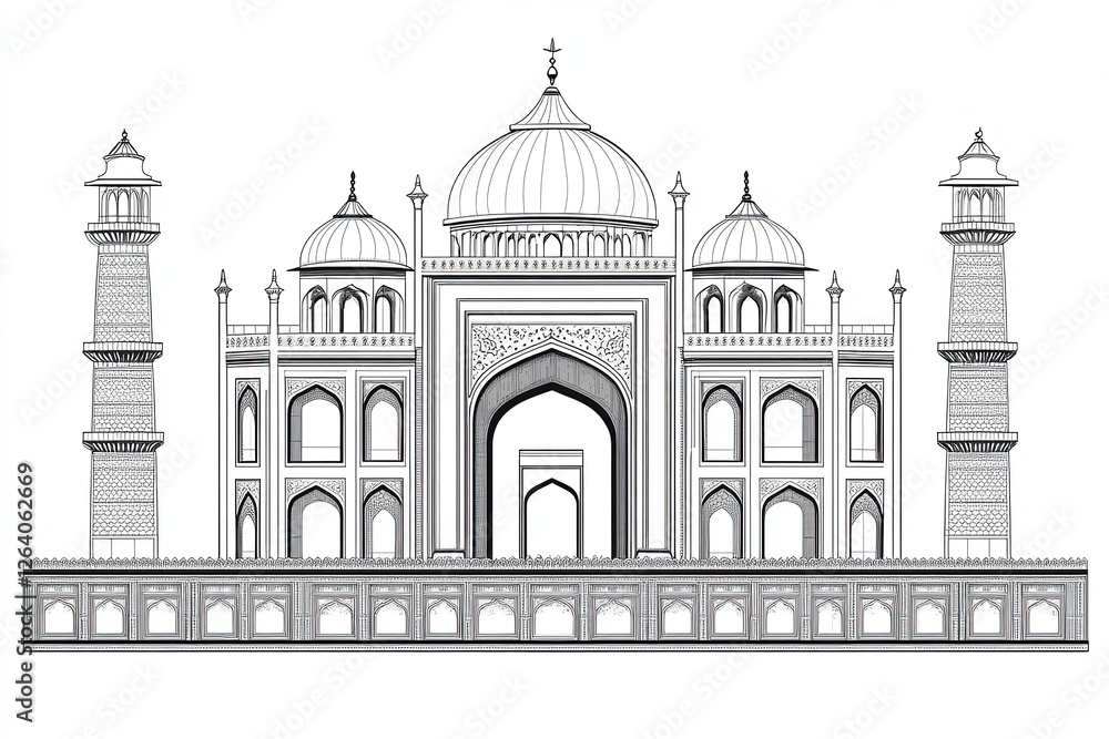Taj mahal landmark architecture building Taj mahal landmark architecture building