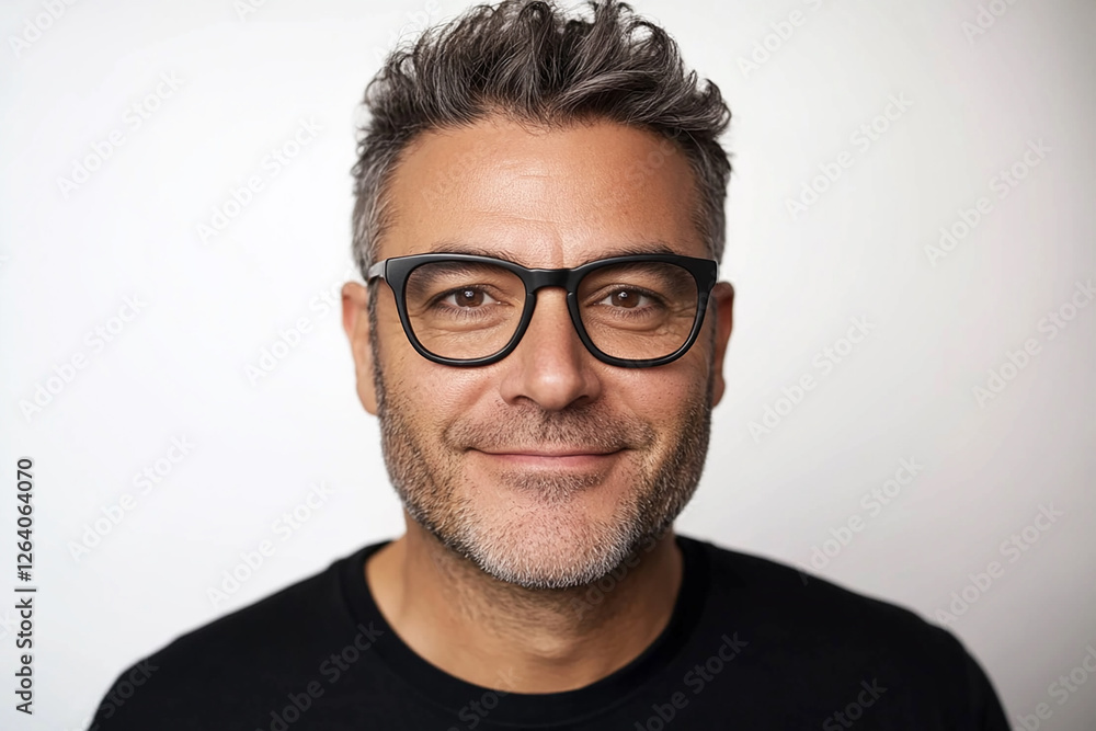 Man portrait on white background Man portrait on white background