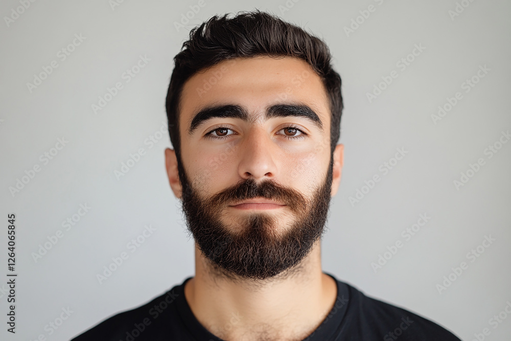 Man portrait on white background Man portrait on white background