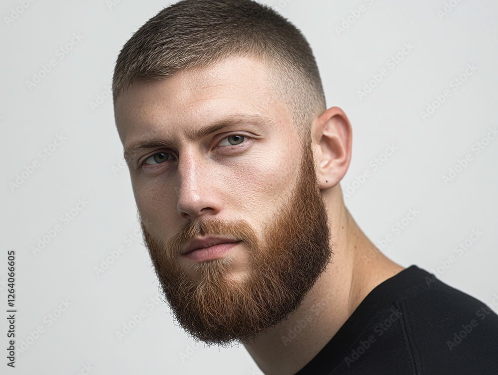 Man portrait on white background Man portrait on white background