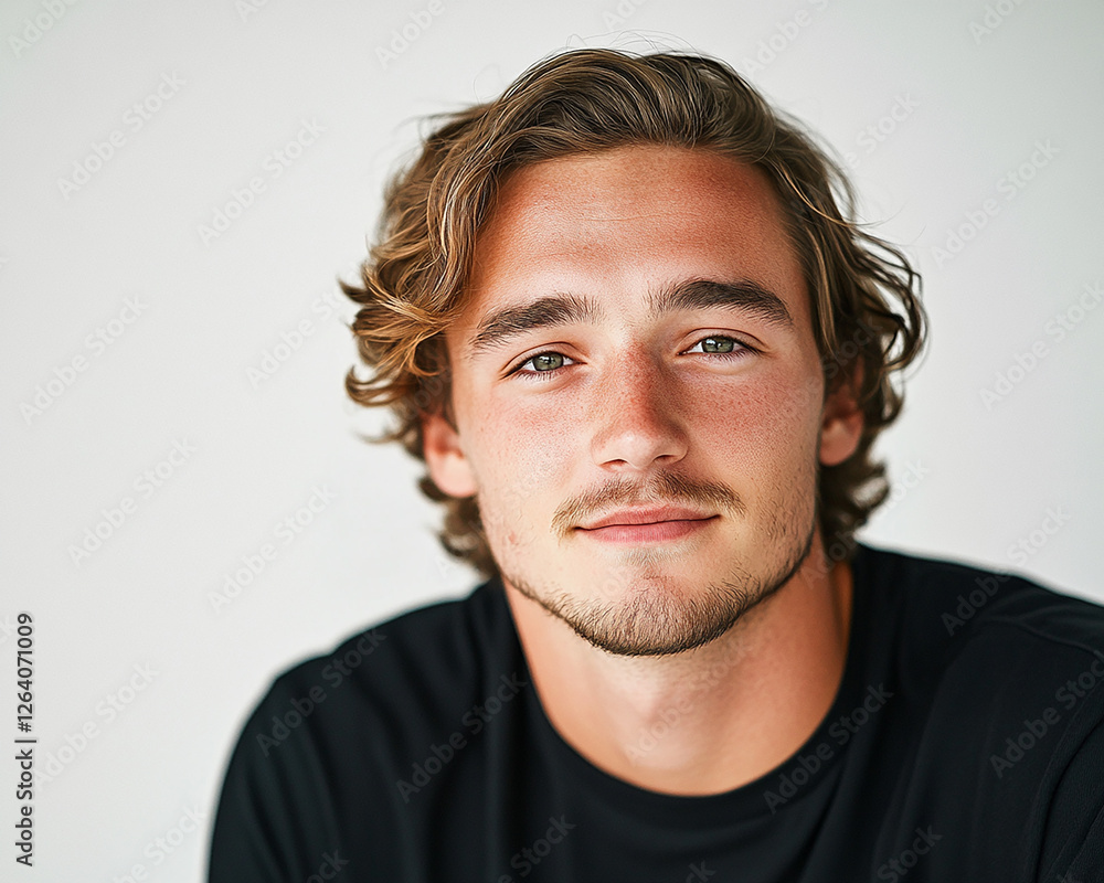 Obraz premium Man picks up the phone