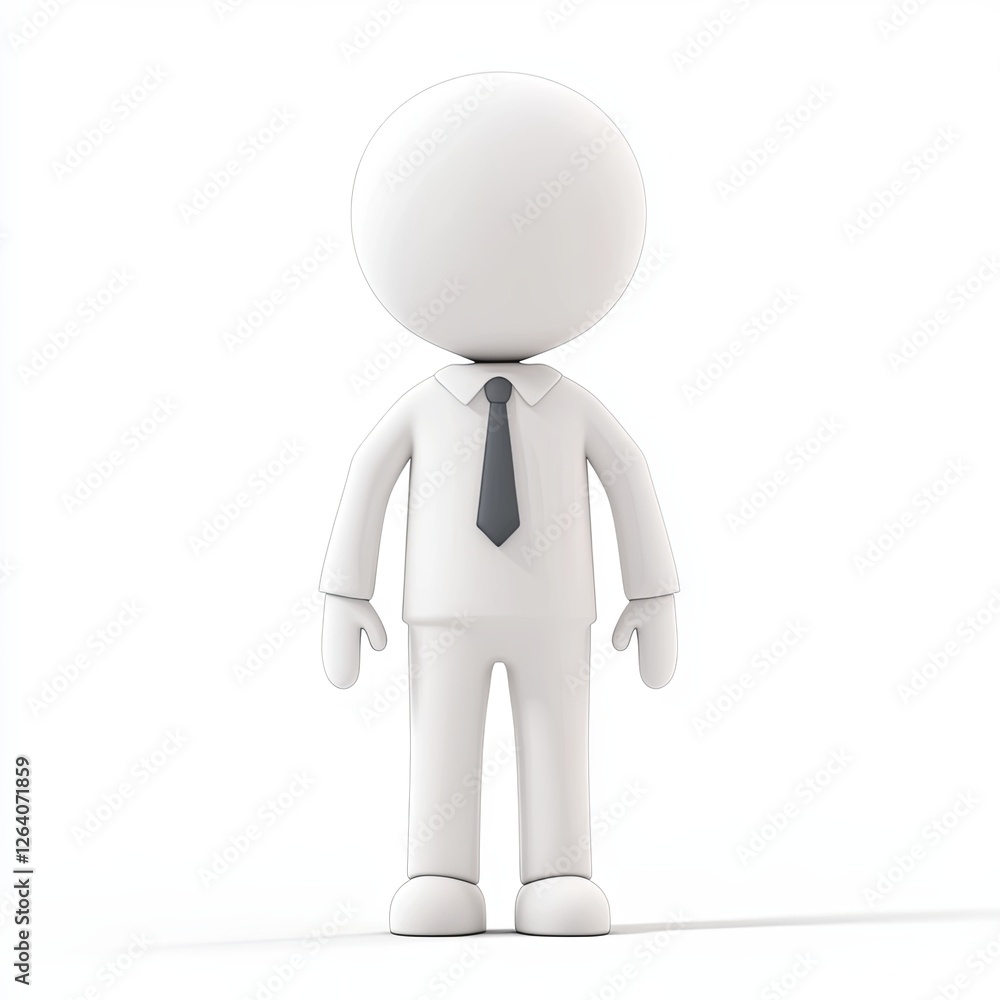 employer icon, 3d style imitation, cartoon icon, white background employer icon, 3d style imitation, cartoon icon, white background