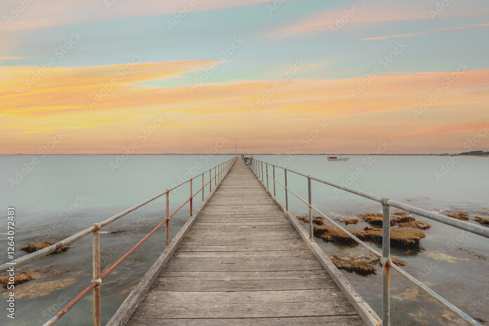 Naklejka premium The Robe Jetty in South Australia.