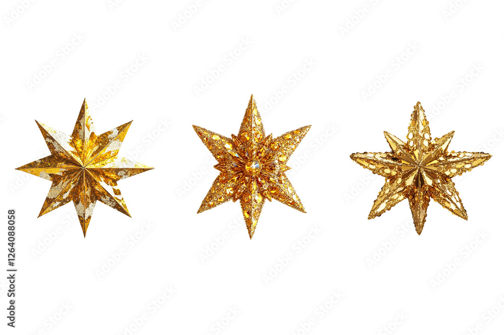 Glittering golden stars on a white background
Glittering golden stars on a white background