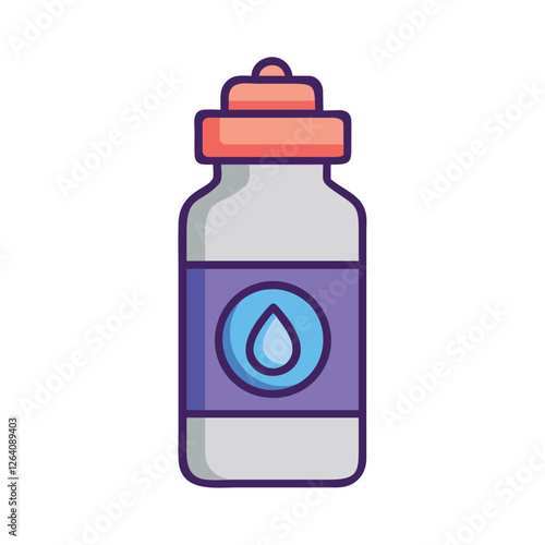 Running bottle hydration icon