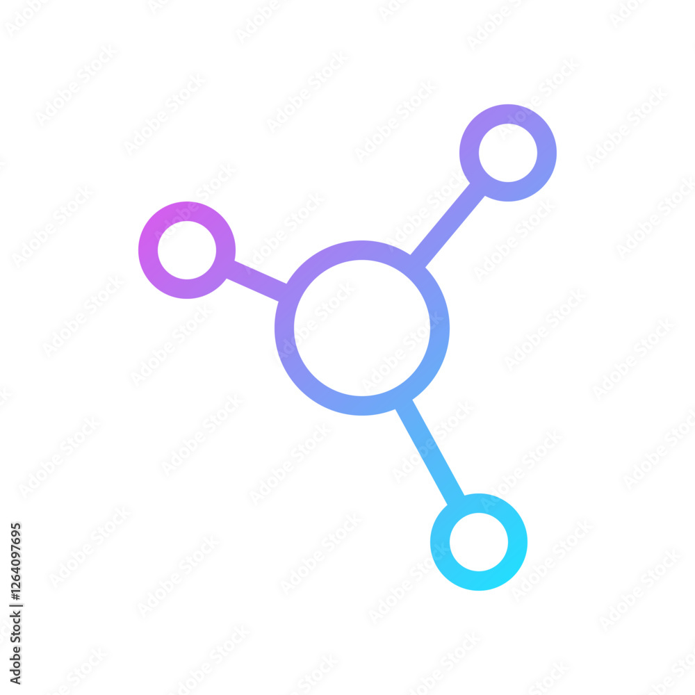 Gradient Molecular Structure Abstract Design Gradient Molecular Structure Abstract Design