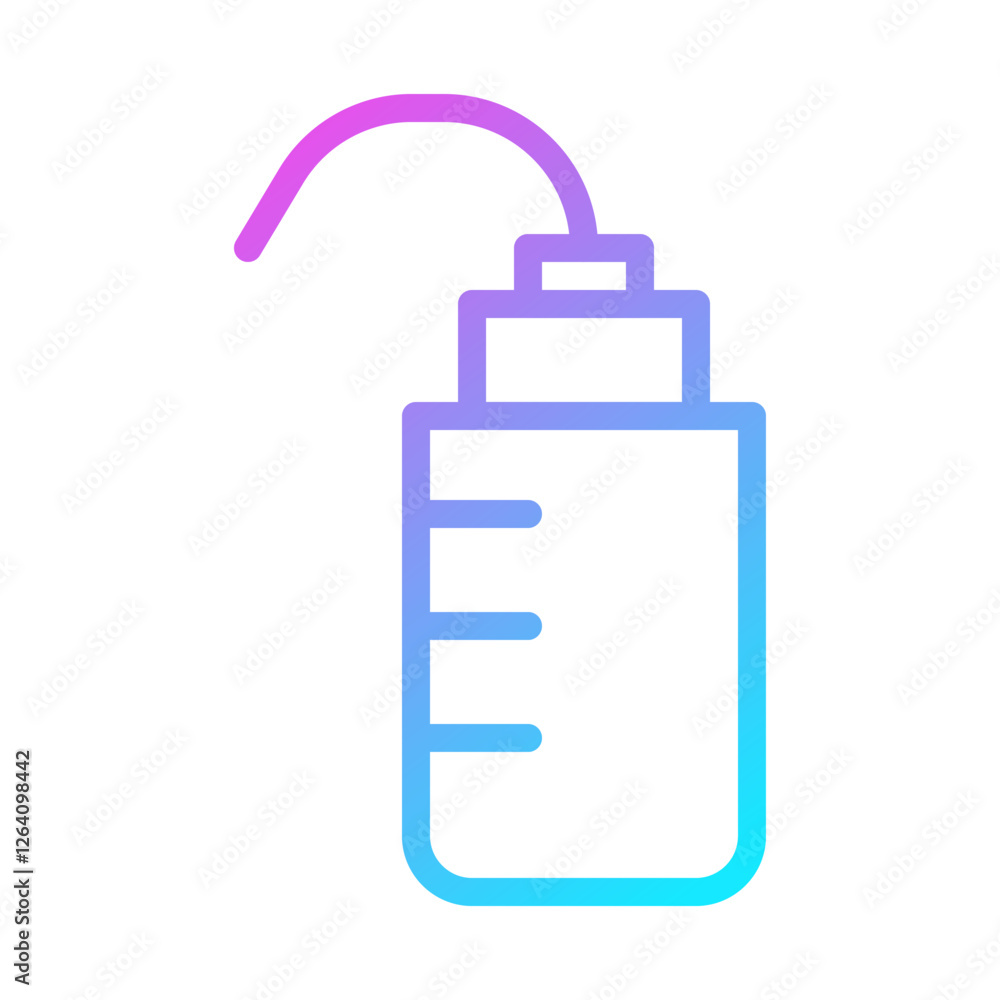 Gradient liquid soap dispenser outline icon Gradient liquid soap dispenser outline icon