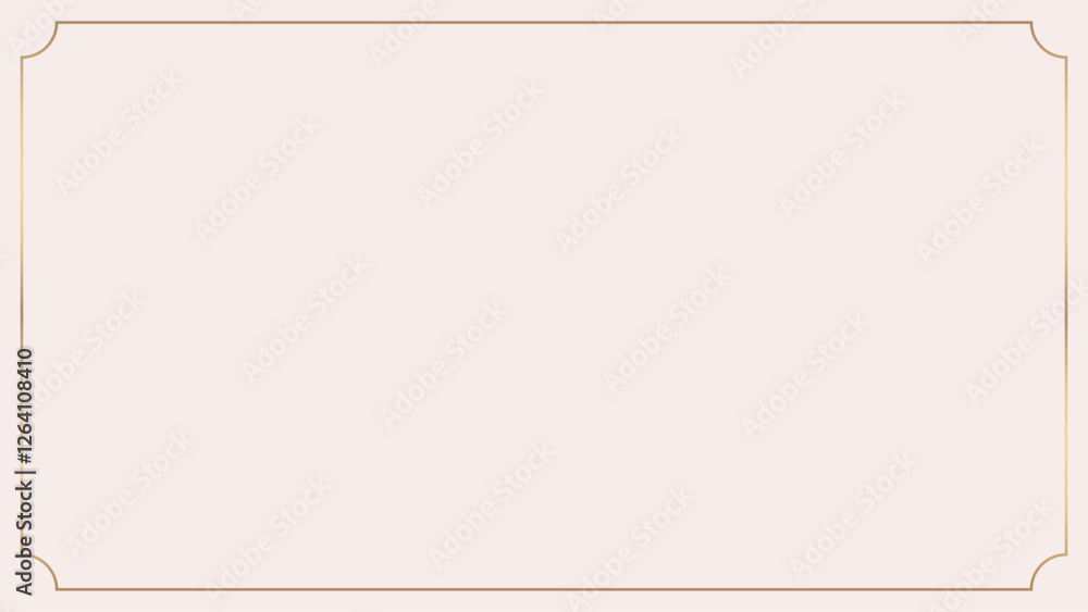 Obraz premium Gold classy frame desktop wallpaper, rectangle design vector