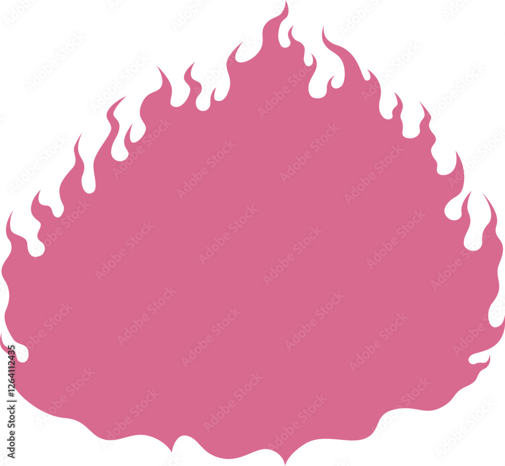 Easy-to-use flame-shaped frame　