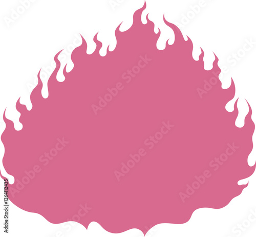 Easy-to-use flame-shaped frame　
