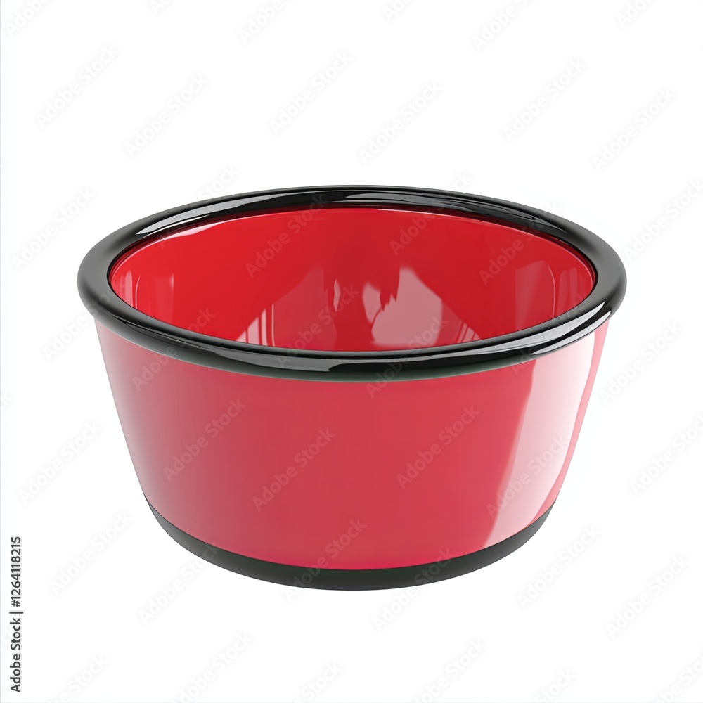 pet bowl, 3d style imitation, cartoon icon, white background pet bowl, 3d style imitation, cartoon icon, white background