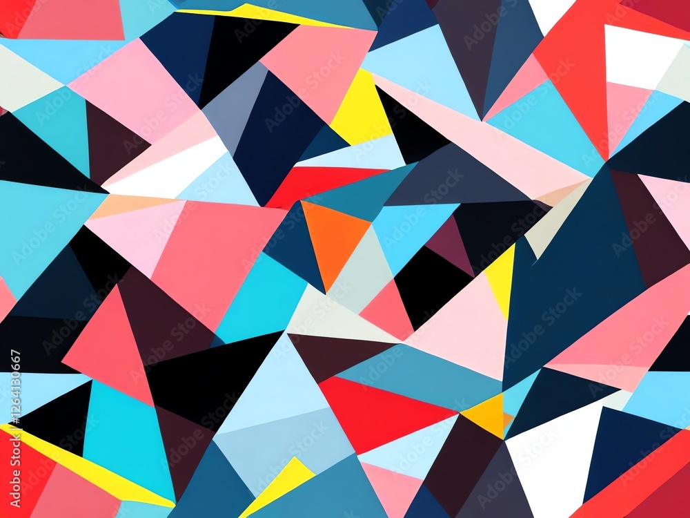 Abstract Geometric Triangles: A Vibrant Kaleidoscope of Colors Abstract Geometric Triangles: A Vibrant Kaleidoscope of Colors