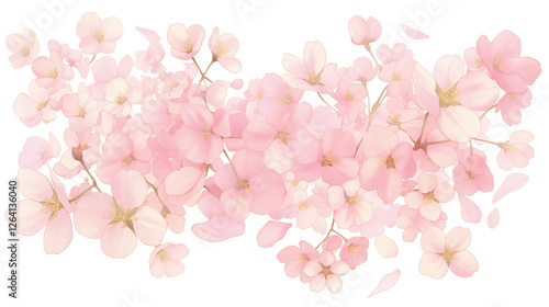 Wallpaper Mural 透過背景｜桜の花びらとチェリーの飾り素材 Torontodigital.ca