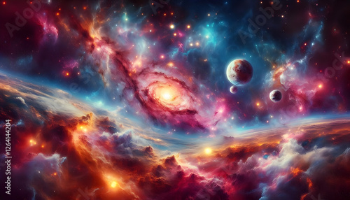 Obraz na płótnie abstract space background