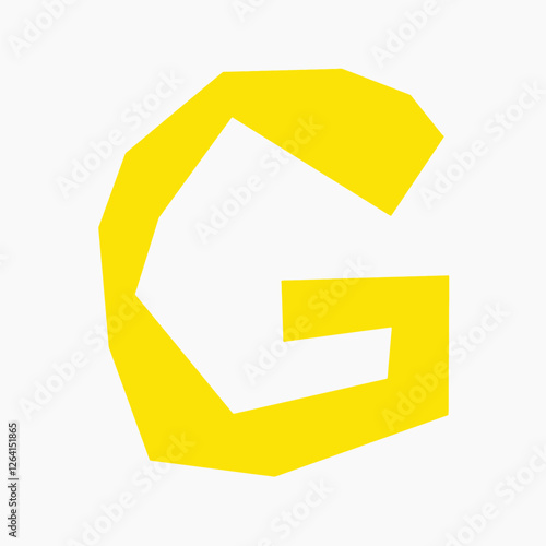 G letter, paper English alphabet