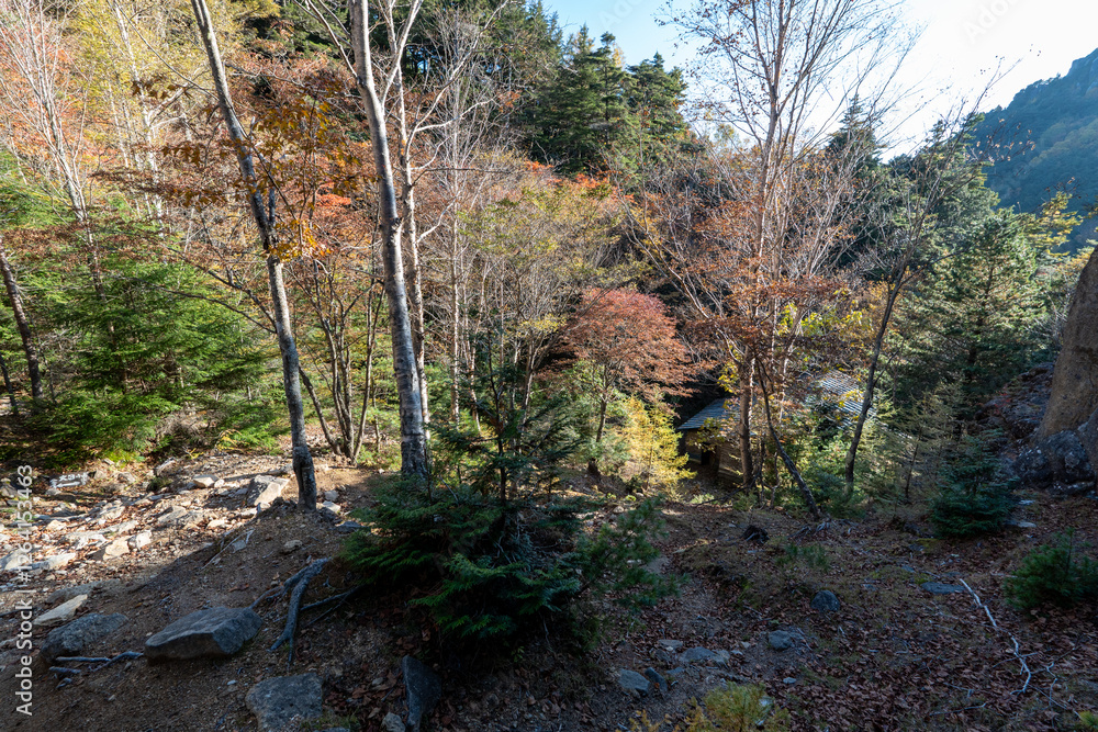 Obraz premium Mt. Mizugaki, Takamiiwa and surrounding views