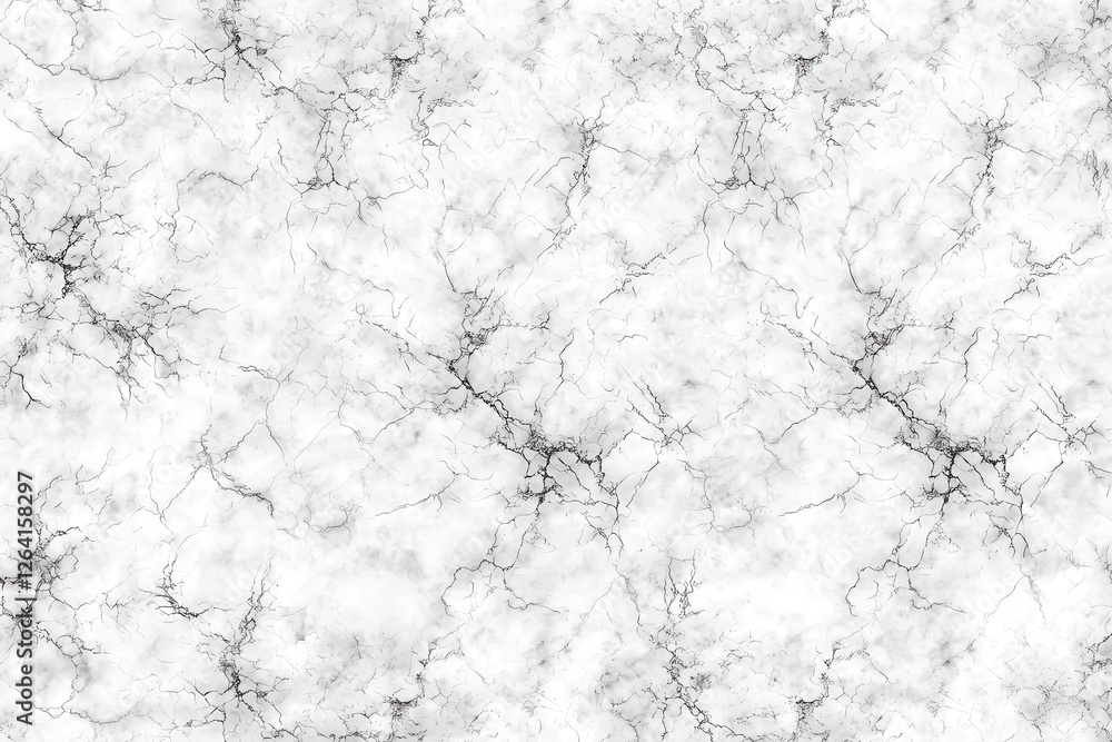 Obraz premium Elegant White Marble Texture with Unique Gray Veins and Patterns