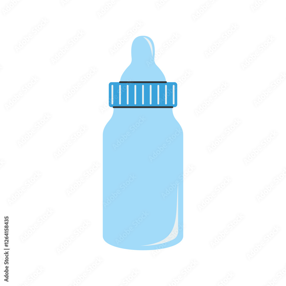 Blue Wide-Neck Bottle. A modern bottle with a wide neck and blue cap, ideal for easy filling and cleaning. Blue Wide-Neck Bottle. A modern bottle with a wide neck and blue cap, ideal for easy filling and cleaning.