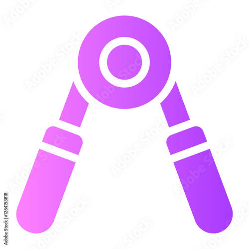hand grip gradient icon