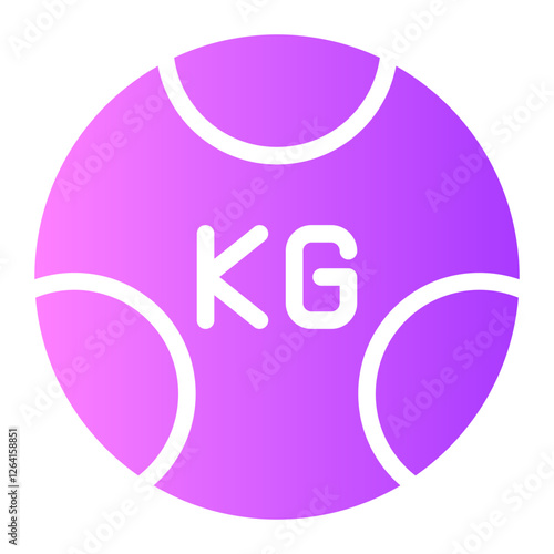 medicine ball gradient icon
