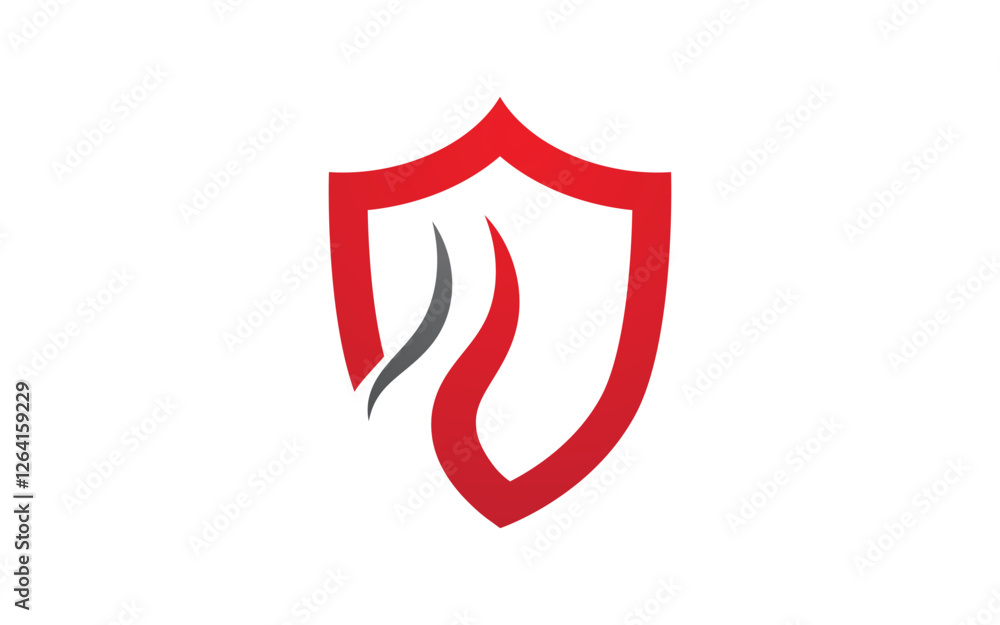 Shield save vector illustration design template Shield save vector illustration design template
