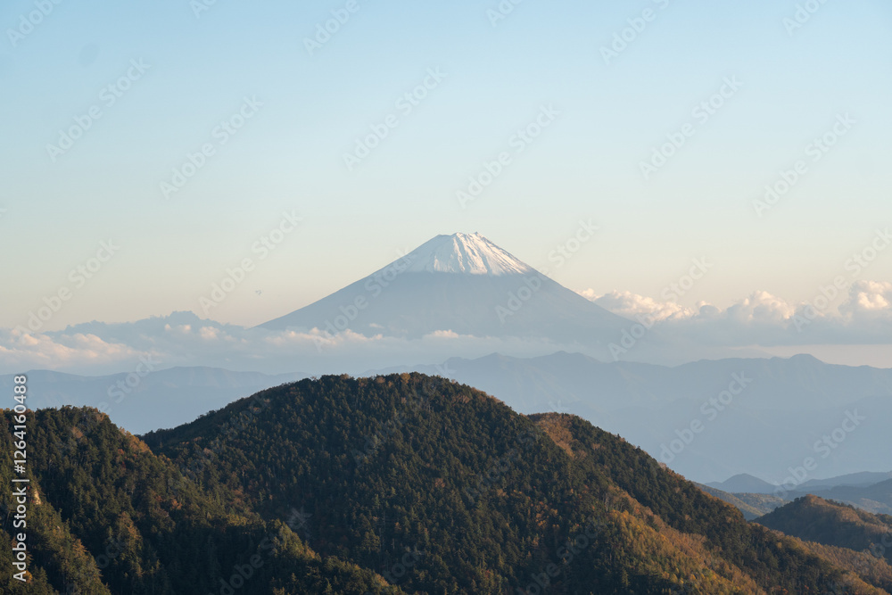 Fototapeta premium Mt. Mizugaki, Takamiiwa and surrounding views