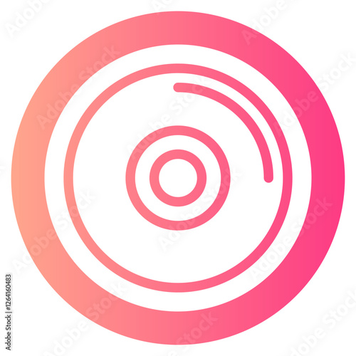 weight plates gradient icon