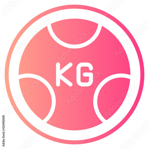 medicine ball gradient icon