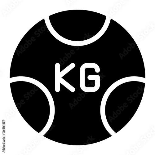 medicine ball glyph icon