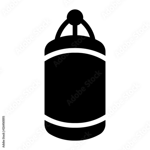 punching bag glyph icon