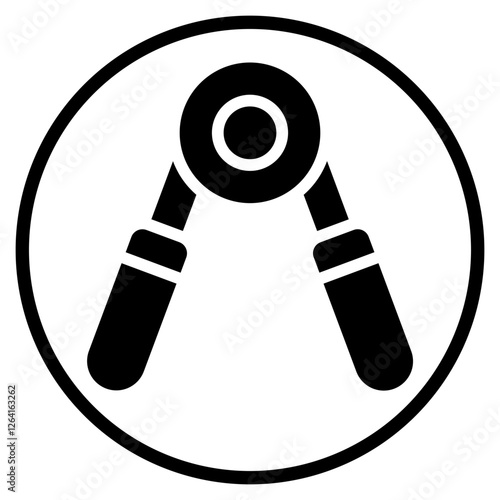 hand grip glyph icon