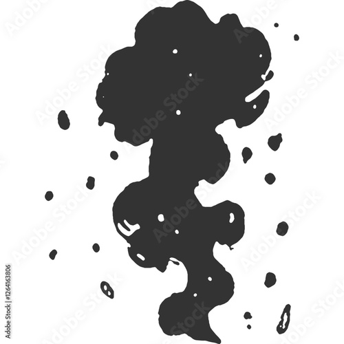 Grim Consequences Vintage Illustration Vector