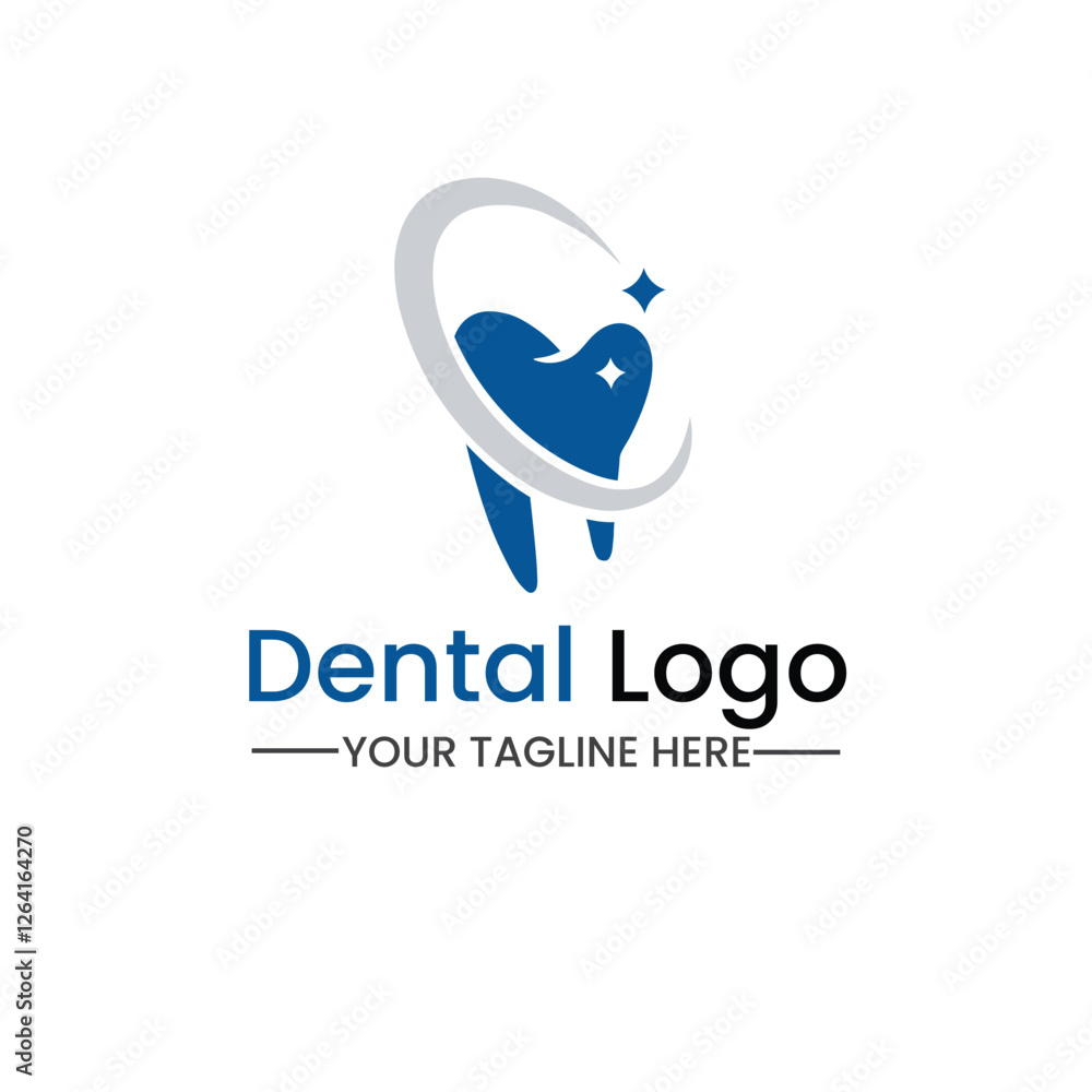 Fototapeta premium Creative Vector dental care clinic logo template 