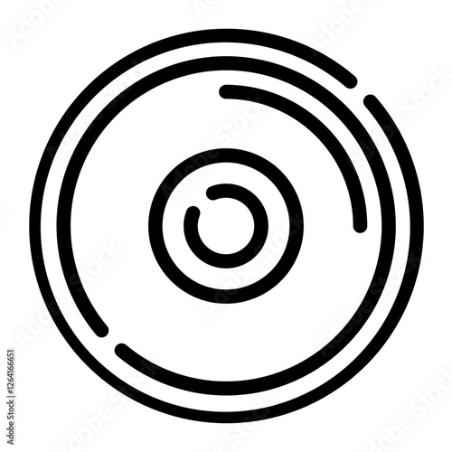 weight plates line icon