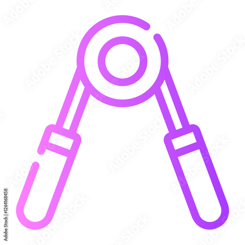 hand grip gradient icon