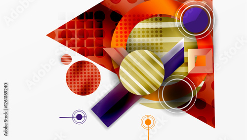 Dynamic complex geometric abstract background