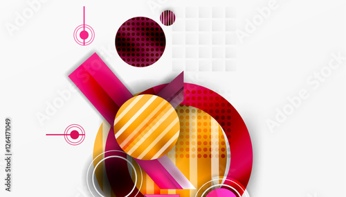 Dynamic complex geometric abstract background