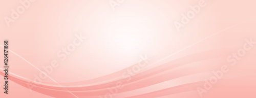 Soft pink background with a gradient effect. The background features smooth, flowing lines. Pink color adds a gentle, calming texture. Minimal abstract wavy gradient vector background