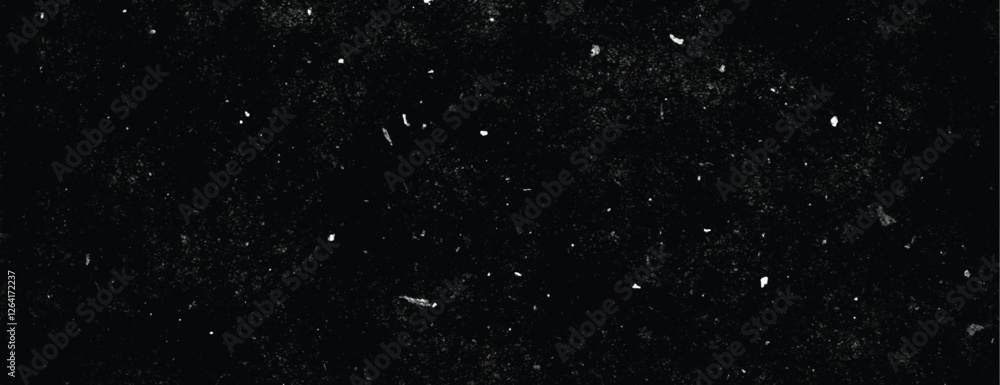 Fototapeta premium A grunge background with a black background, featuring a speckled texture. The background is dark and gritty, with a black, dusty appearance. Minimal grunge speckled texture vector background