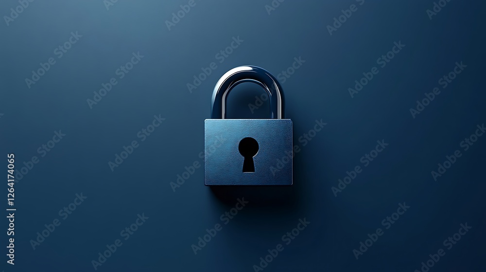 Dark Blue Padlock: Security, Privacy, and Protection Dark Blue Padlock: Security, Privacy, and Protection