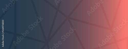 Geometric background with a gradient from dark blue to red. The background features intersecting lines and a smooth texture. Vector design. Gradient network pattern background. Red background vector.